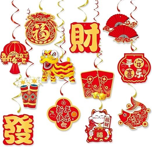 春节挂饰套装 12件装