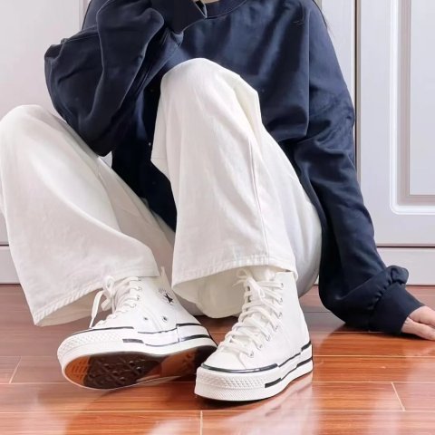 Converse半价小白鞋！Chuck 70 错位厚底鞋