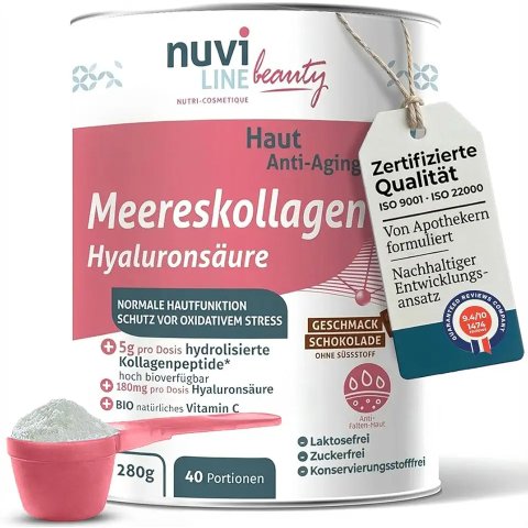 一瓶k老，40天剂量NUVILINE Naticol 1型海洋胶原蛋白粉 280g