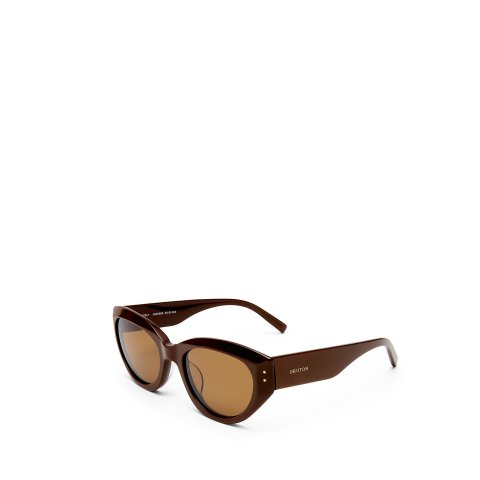 WHITELY CAT-EYE 棕色墨镜