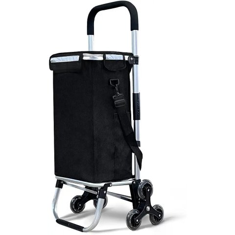 VOUNOT 铝制购物车 58L 黑色