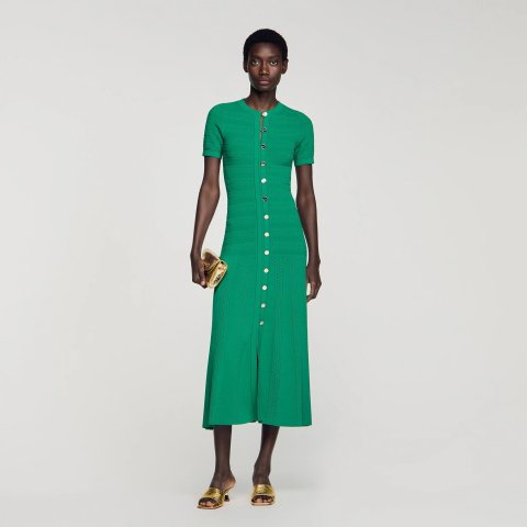 SandroKnit Maxi Dress