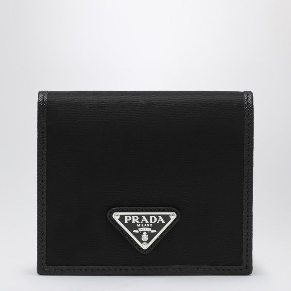 Prada 黑色Saffiano尼龙钱包
