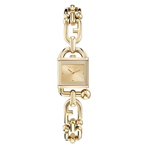 MIANUVOLA 金色方形手表