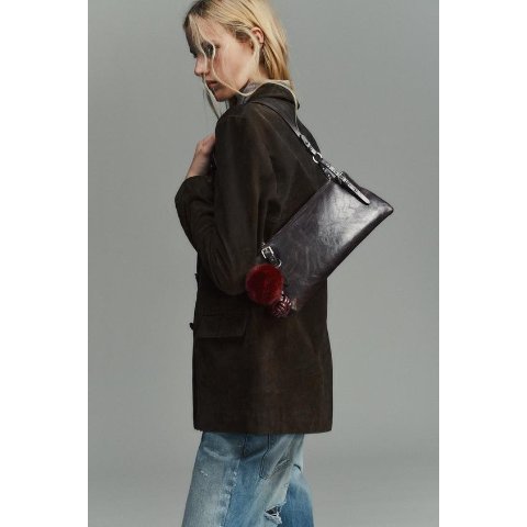 ZaraStudded 铆钉单肩包