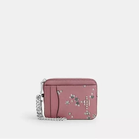 CoachZip Card Case Star Print