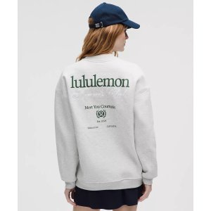 Lululemon165以下女生买xs！加绒保暖Tennis Club 加绒卫衣