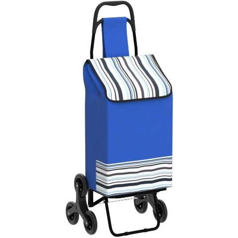 VOUNOT 六轮可折叠购物车 蓝色