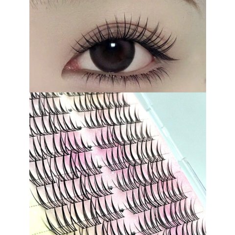 Segmented Slouchy 自然睫毛 72对