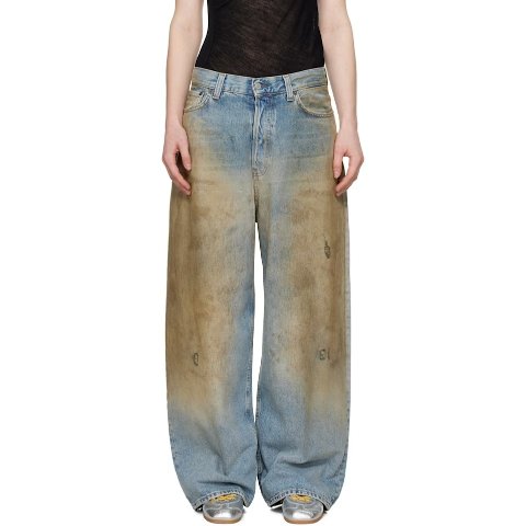 复古宽松牛仔裤