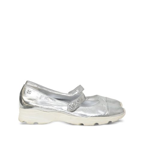 ChanelMary Jane Canvas Sneakers Black