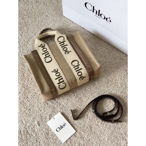 CHLOE小号 Woody 托特包