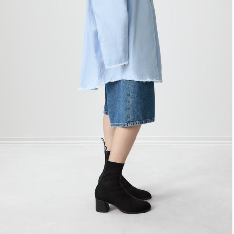 Kora TENCEL 女士中筒靴 黑色