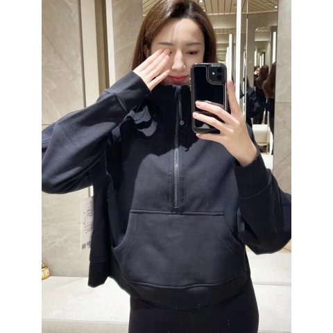 Lululemon半拉链连帽衫 