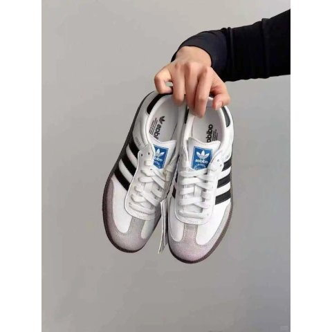 Adidas Samba黑白德训鞋
