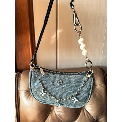 Lululemon可以自己改造小链子City Essentials 小号亮片单肩包 3L