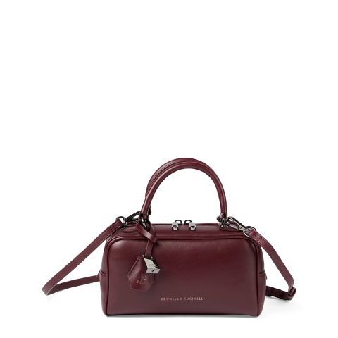 Brunello Cucinelli Explorer Small Leather Top-Handle Bag