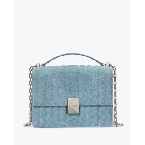 Deco Quilted Chain Shoulder Bag