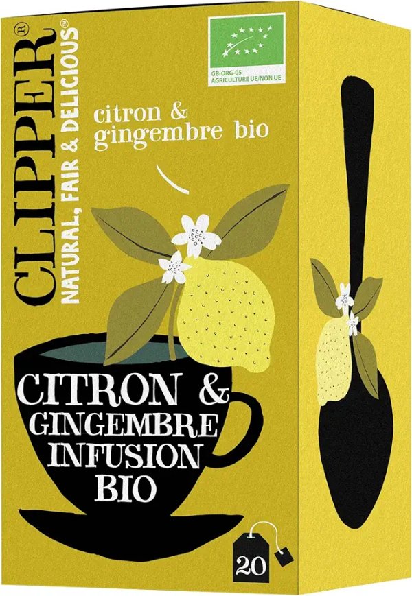 CLIPPER 柠檬生姜有机茶 20包