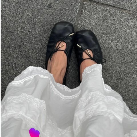 alohas Rosalind 芭蕾鞋 黑色