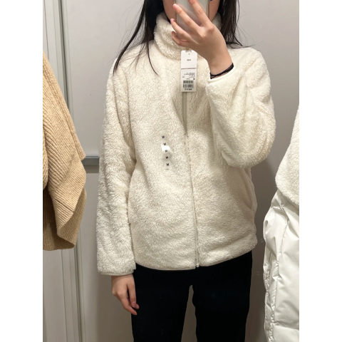 儿童绒毛连帽外套