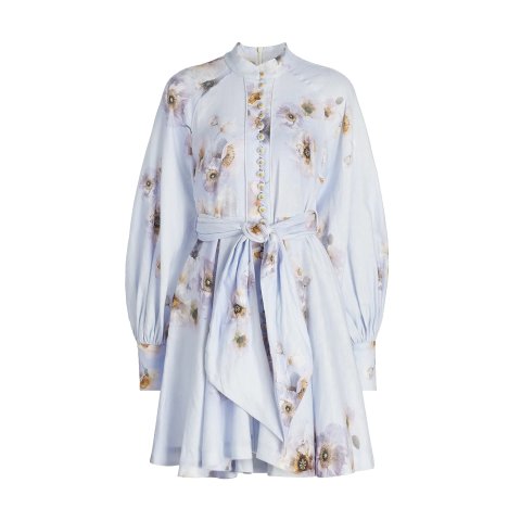 ZimmermannGet $100,Spend$1000 Get $200Hypnotic Linen Tie-Waist Minidress