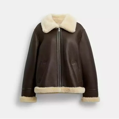 CoachAviator Shearling Flight Jacket