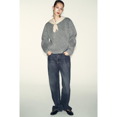 Jumper 拼色针织衫