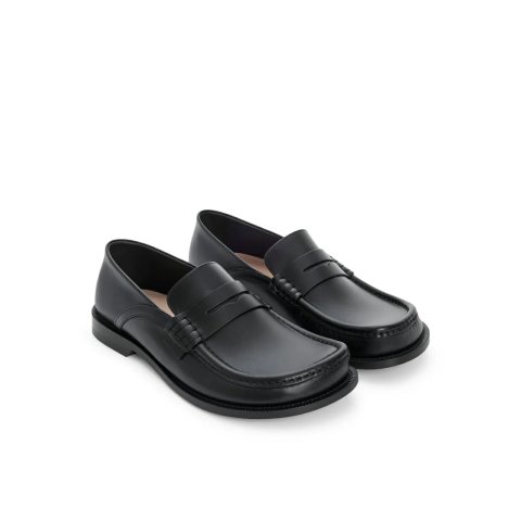LoeweCAMPO FLAP Leather Loafers