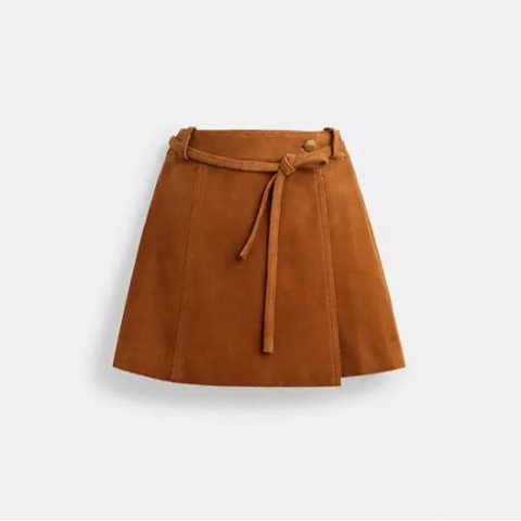 CoachSuede Skirt