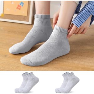 €0.52/双3双女短袜 纯色 舒适透气