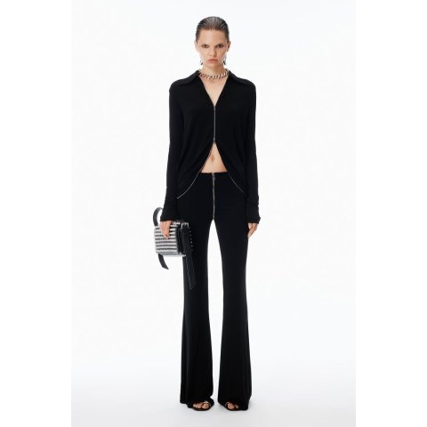 Alexander WangJersey Mid-Rise Zip Pant