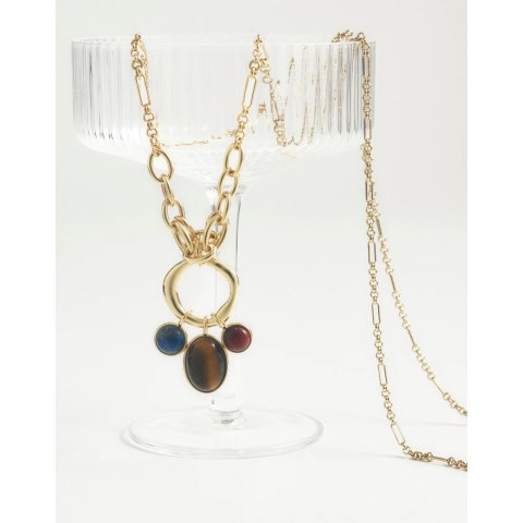 MadewellSemiprecious Graduated Charm Necklace