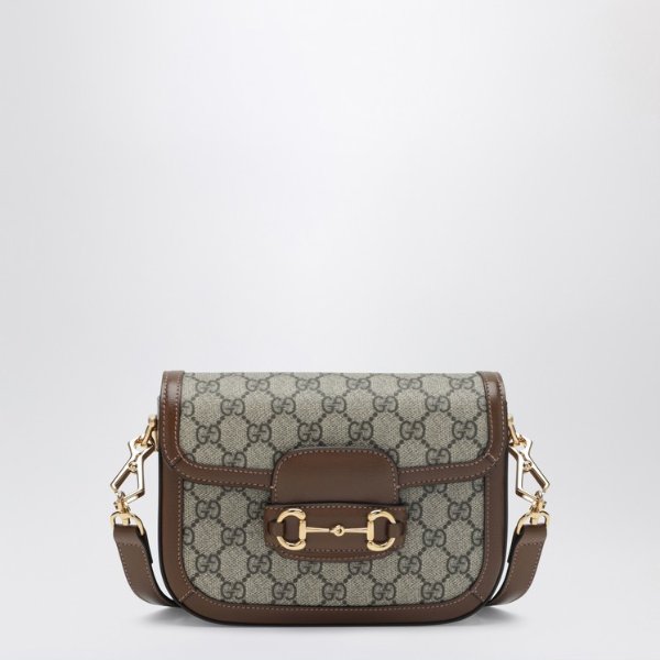 GUCCI Horsebit 1955 棕色迷你包