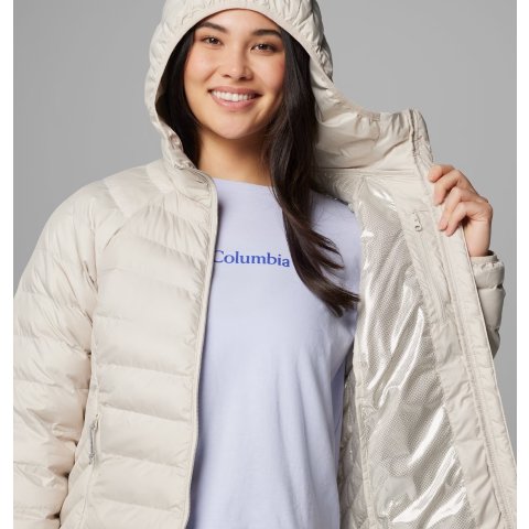 奥米热反射 帽型很贴合保暖Columbia Powder Lite II 中暖棉服