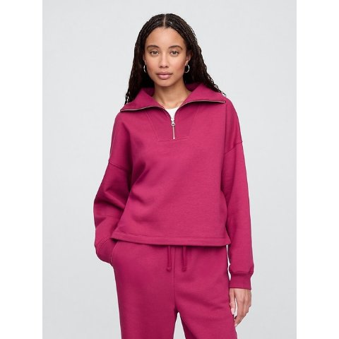 Oversized 四分之一拉链卫衣