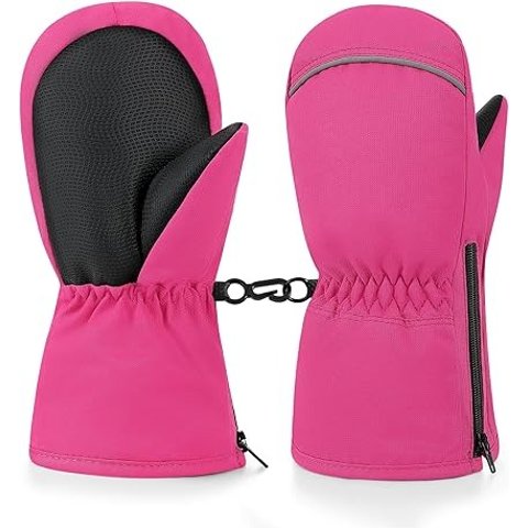 儿童防滑防水雪地手套