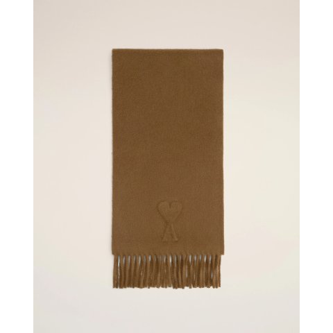 棕色羊毛围巾