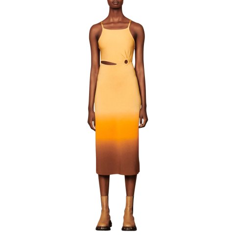 SandroAja Cutout Ombre Midi Dress