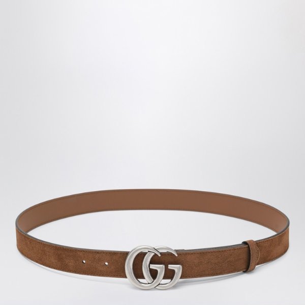 Gucci GG Marmont 麂皮腰带