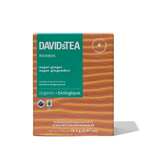 DAVIDsTEA2个$12Super Ginger 生姜包 12袋