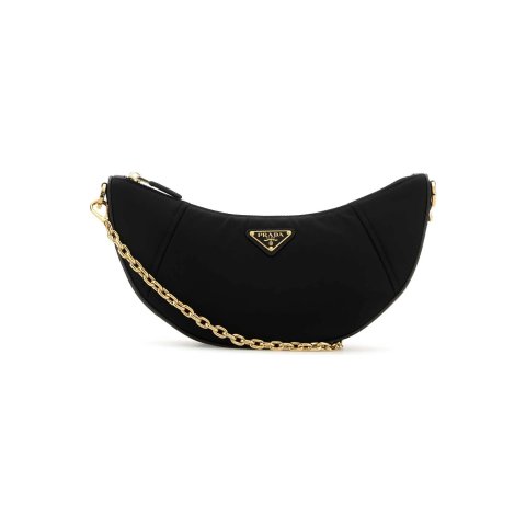 PradaDemi-lune Black Nylon Shoulder Bag