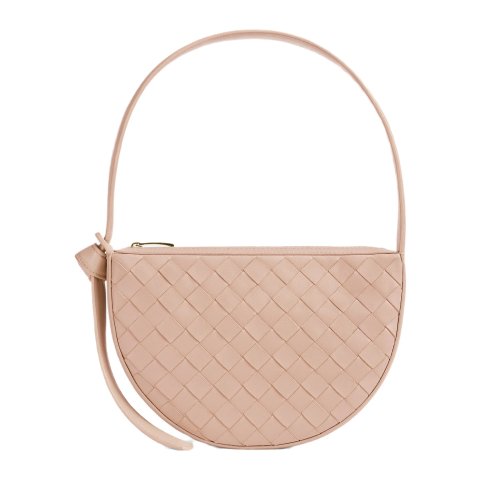 Bottega VenetaHalf Moon Leather Shoulder Bag