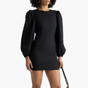 $26Ganni  Cotton-poplin mini dress