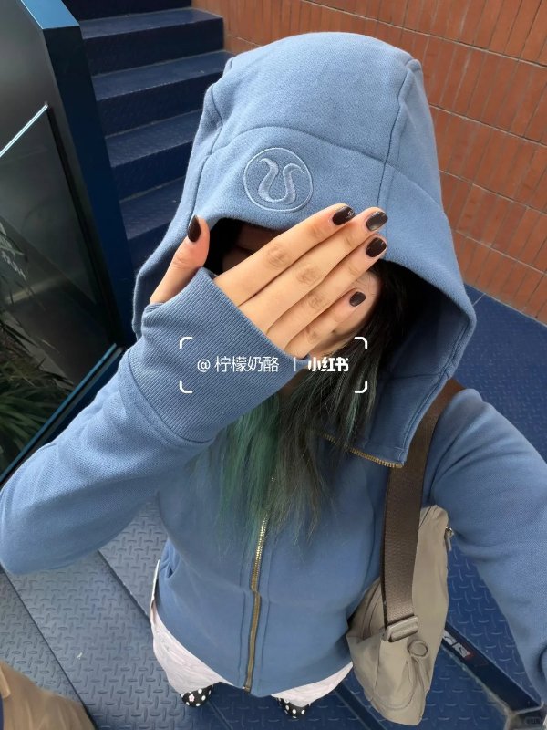 Scuba 连帽拉链卫衣 水洗蓝