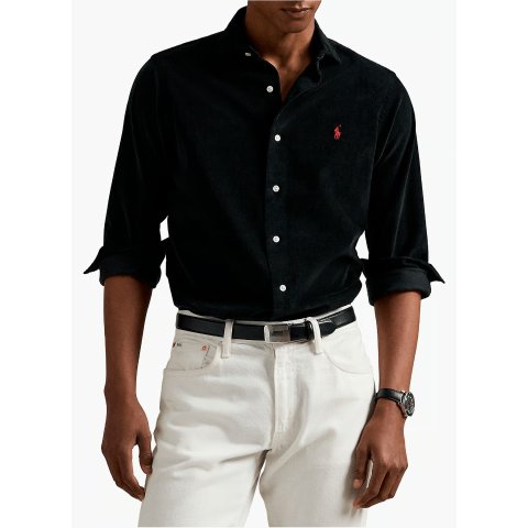 Ralph Lauren POLO棉质黑色衬衫