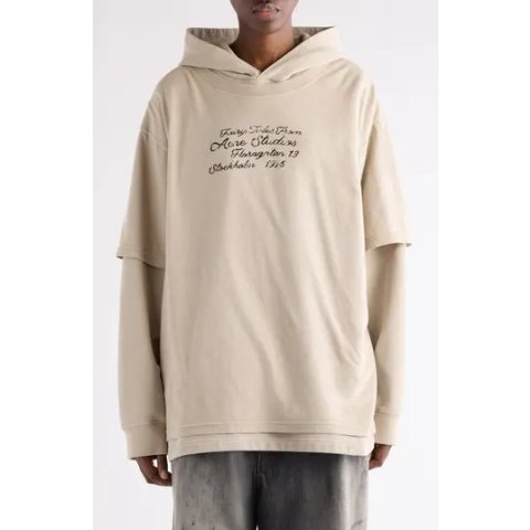 Acne StudiosFloor Fairy Tale Logo Graphic Hoodie