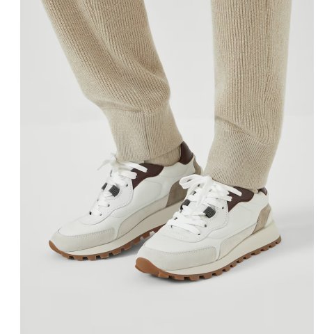 Brunello Cucinelli Calfskin Monili Sneakers