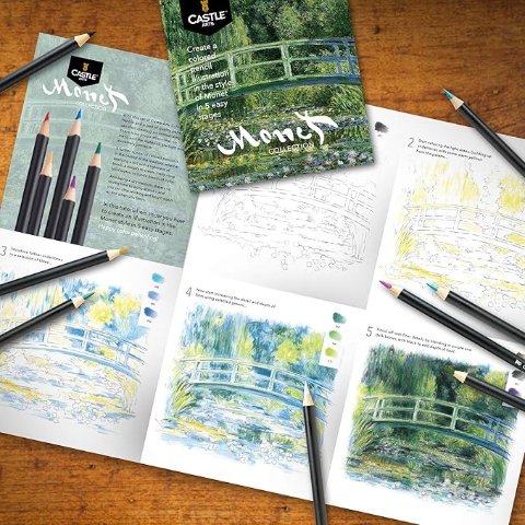 莫奈风Castle Arts 彩色铅笔 24色铁盒