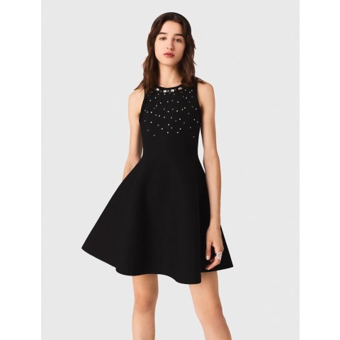 MajeJeweled Skater Dress